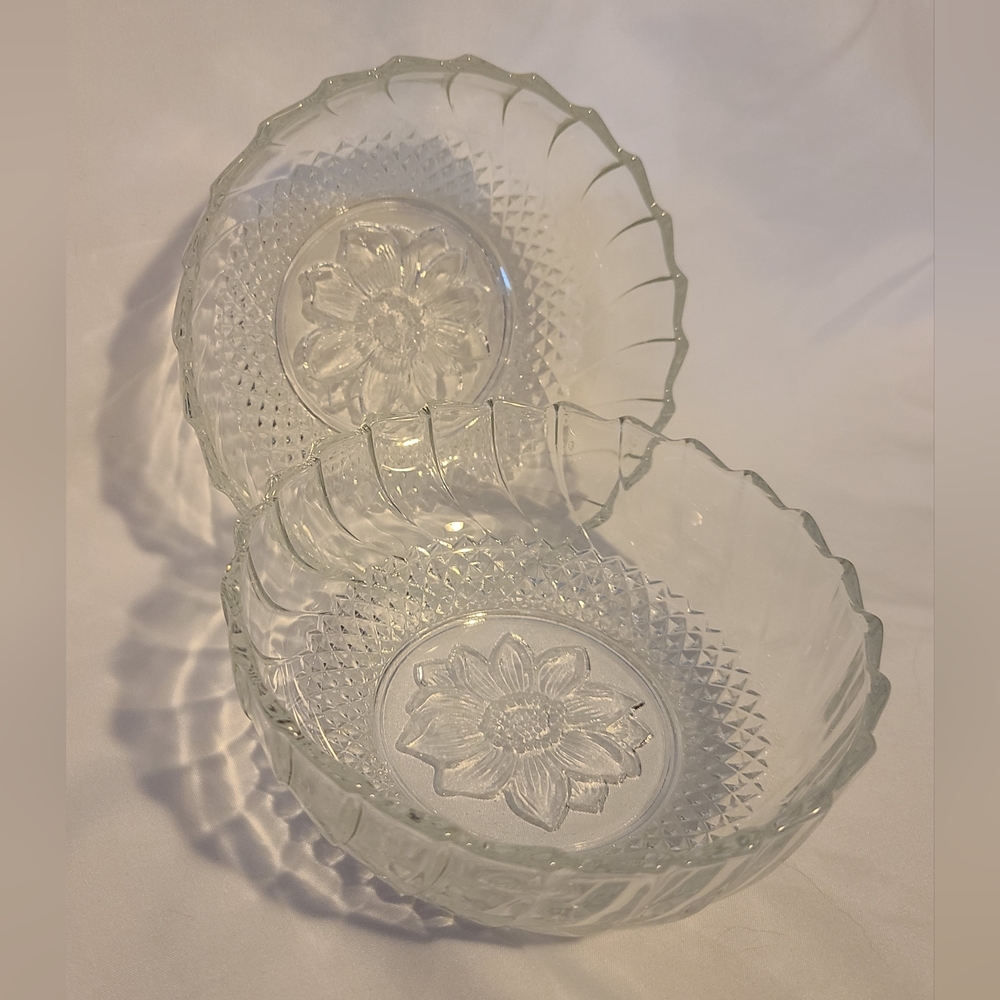 Set of 2 KIG Indonesia Glass Bowls